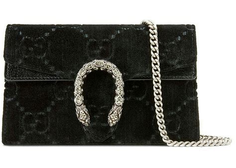 gucci dionysus mini black velvet